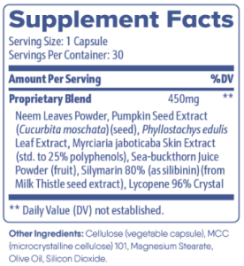 ProstaLite supplement facts